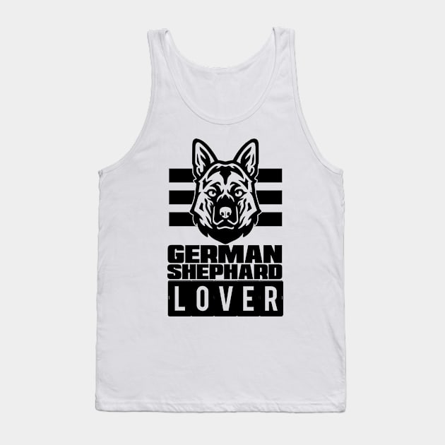 German Shepard Lover (Black) Tank Top by helloshirts